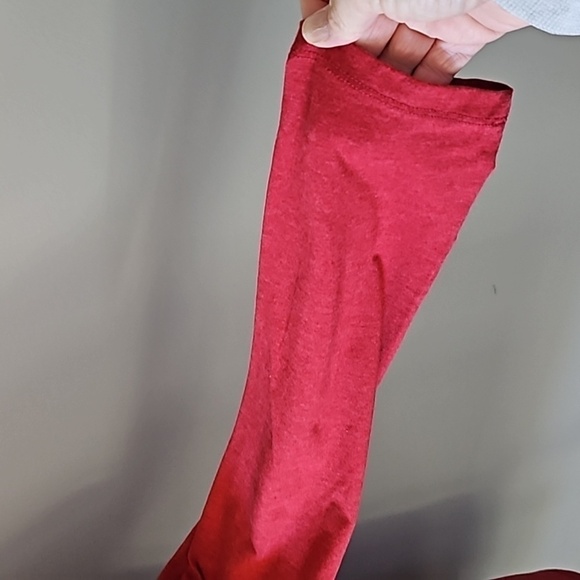 APT.9 Red V-neck Long Sleeve Tee - Picture 5 of 9